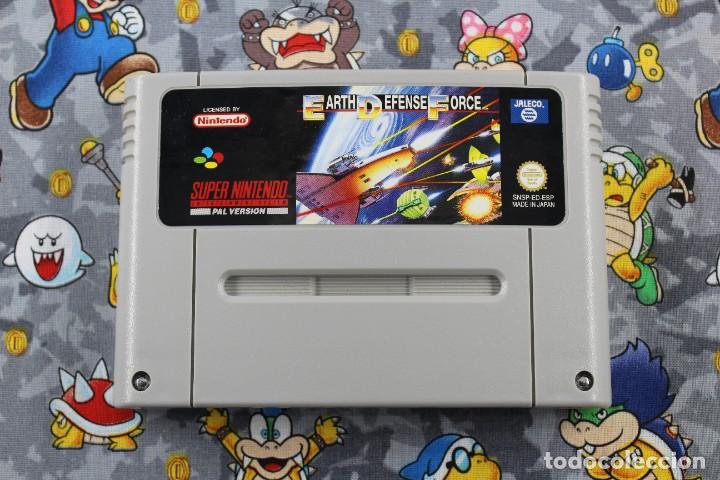SUPER NINTENDO SNES EARTH DEFENSE FORCE SOLO CARTUCHO PAL ESPAÑA