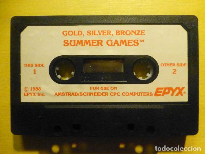 Cinta Juego en Cassette p/ Amstrad /Schneider CPC - Summer Games - 1988 Epyx
