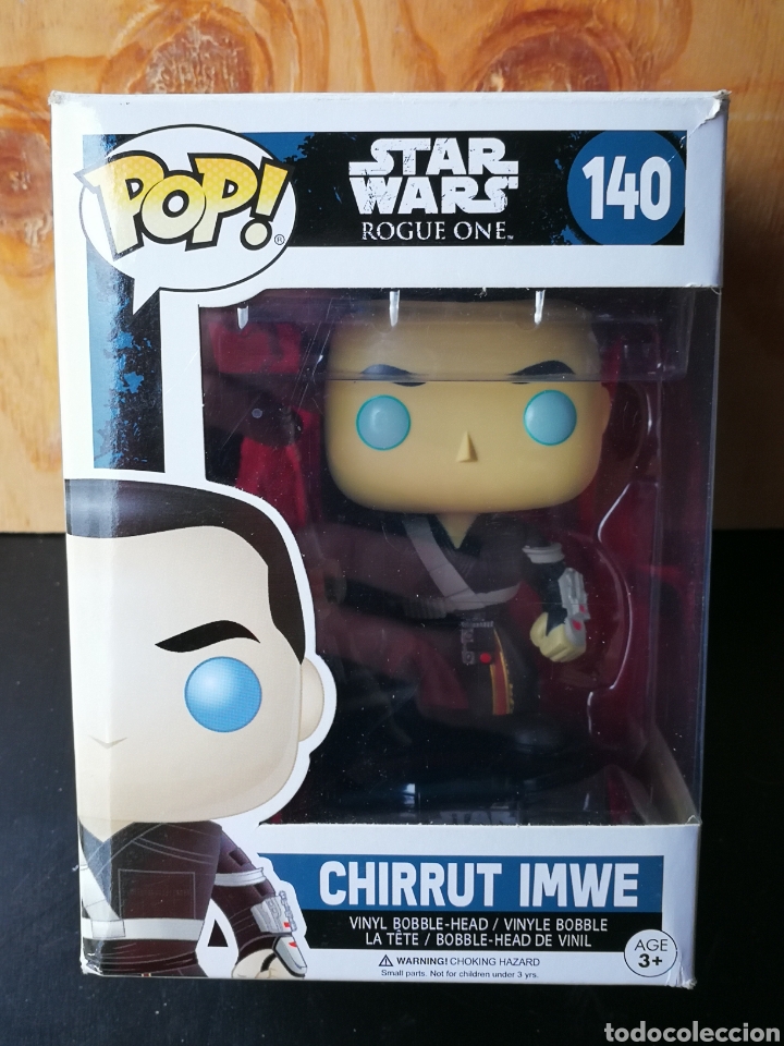 FUNKO POP STAR WARS- CHIRRUT IMWE, N°140. DESCATAGOGADO!.