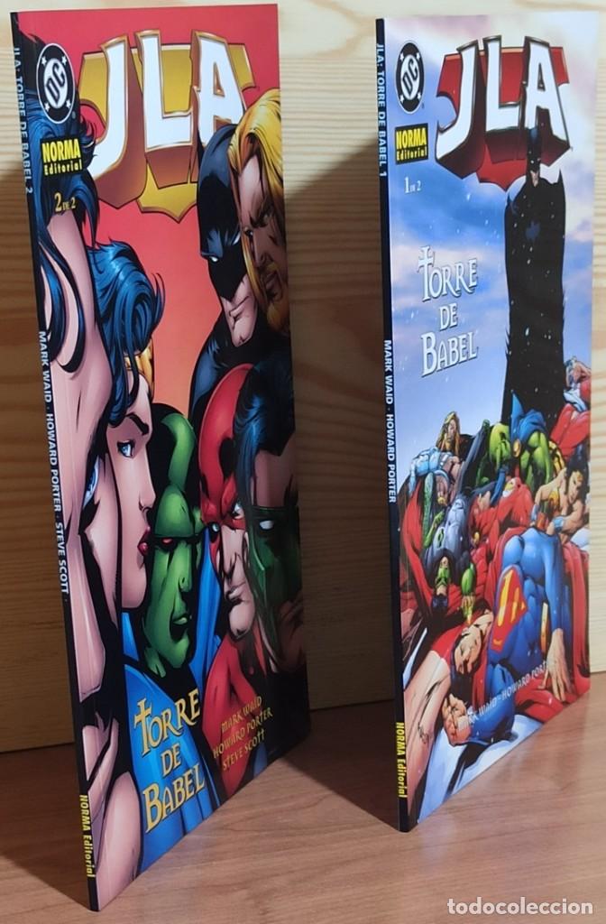 JLA LA TORRE DE BABEL - COLECCIÓN COMPLETA 2 TOMOS - NORMA EDITORIAL DE KIOSKO.