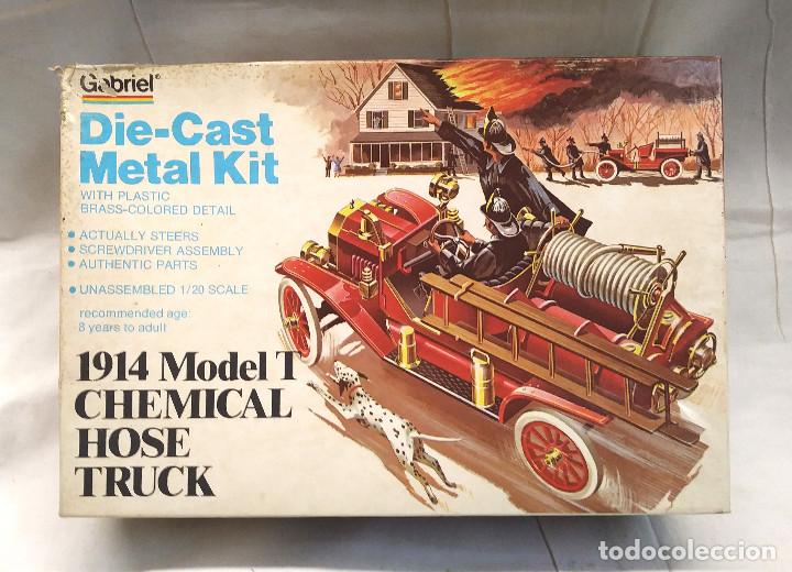 1914 Ford Model T Camion Bomberos Metal Kit de Gabriel Esc 1/22, a estrenar años 60