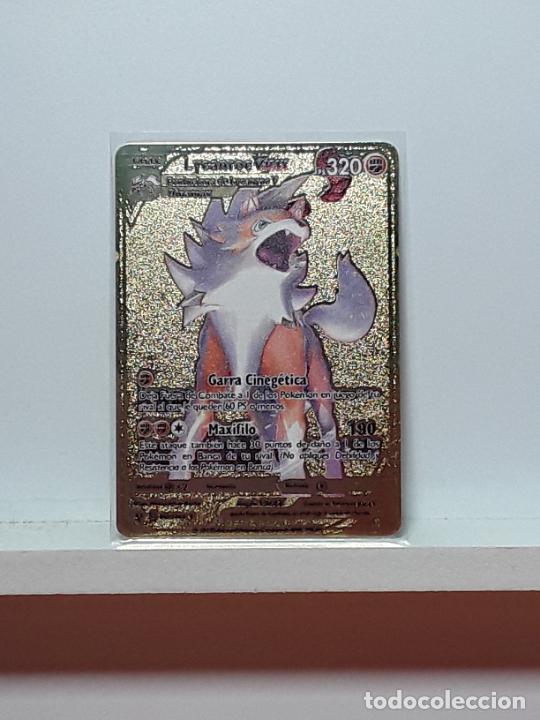 POKEMON METAL ORO DORADO LYCANROC VMAX PS 320