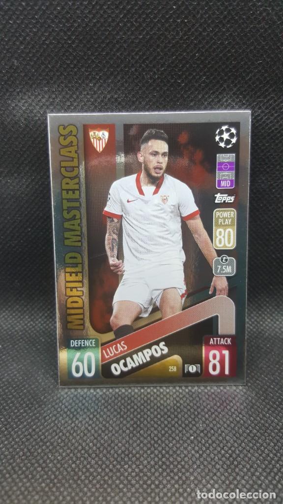 TOPPS MATCH ATTAX 2021/22 - SEVILLA FC Nº 258 LUCAS OCAMPOS (MIDFIELD MASTERCLASS)