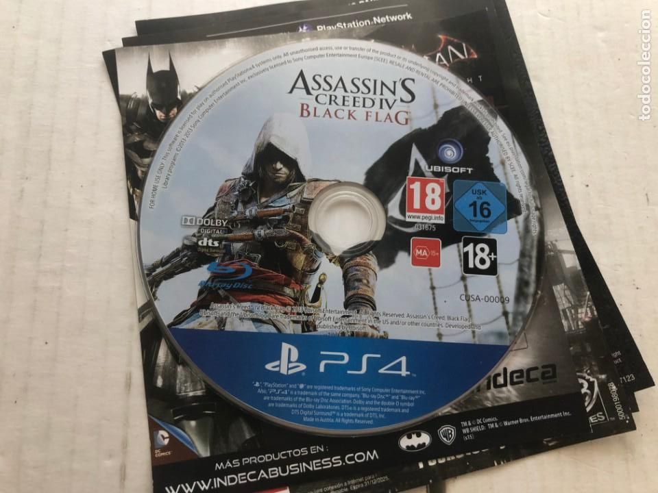 ASSASSINS CREED IV BLACK FLAG PS4 PLAYSTATION 4 PLAY STATION KREATEN