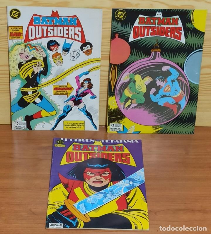 BATMAN Y LOS OUTSIDERS 3 EJEMPLARES 8 14 15 - EDICIONES ZINCO BUEN ESTADO.