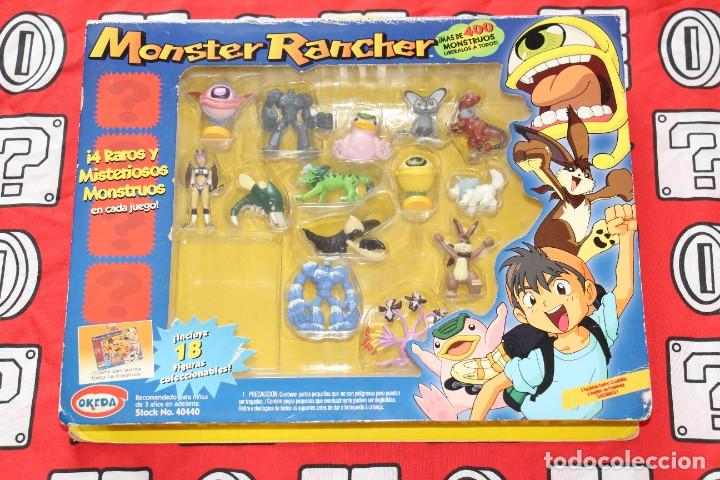 2000 OKEDA PLAYMATES MONSTER RANCHER LOTE 17 FIGURAS PVC EN BLISTER ORIGINAL