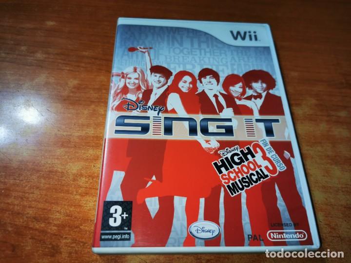 HIGH SCHOOL MUSICAL 3 FIN DE CURSO SING IT DISNEY JUEGO WII NINTENDO DEL AÑO 2008 ESPAÑOL