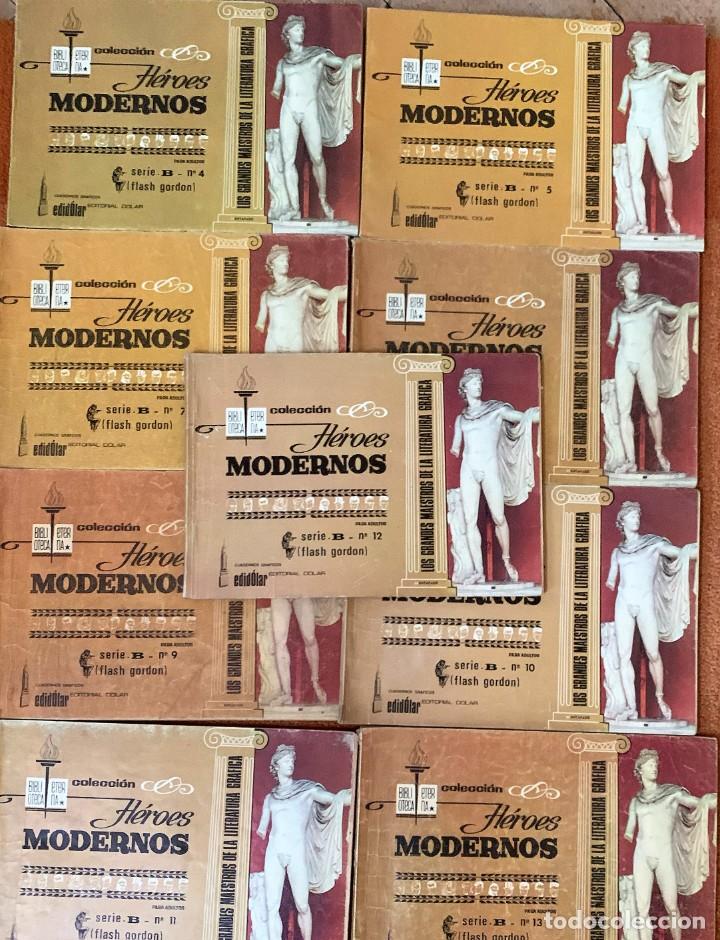 LOTE COLECCION HEROES MODERNOS. 15 EJEMPLARES. FLASH GORDON SERIE B