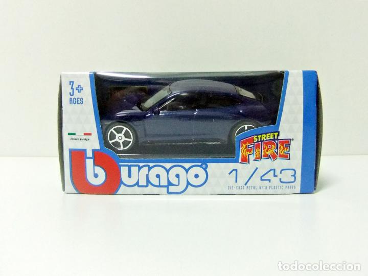 PORSCHE TAYCAN TURBO S - BURAGO BBURAGO STREET FIRE ESCALA 1:43 - COCHE ELÉCTRICO LUJO ELECTRIC CAR