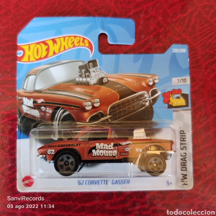 HOT WHEELS: '62 CROVETTE GASSER (HW DRAG STRIP 7/10) (MATTEL)
