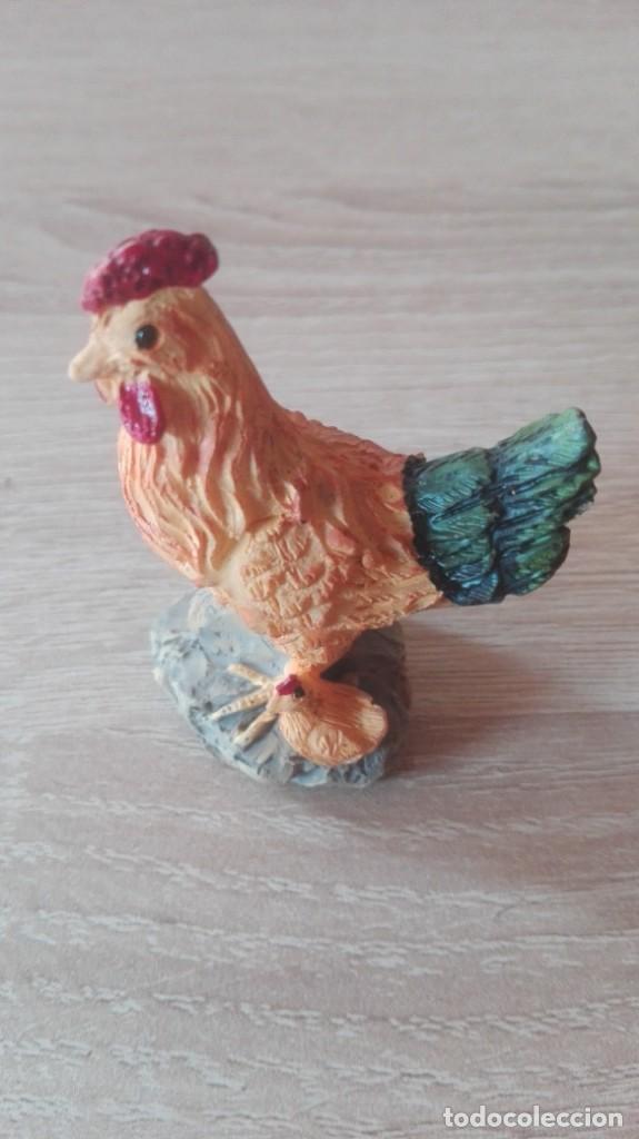 GALLO, FIGURA RESINA BELÉN-AÑOS 90.