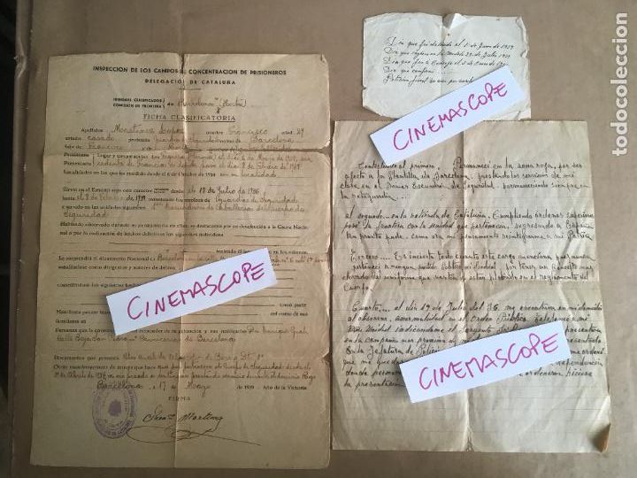 guerra civil española importante lote documentacion 3 documentos originales bando republicano