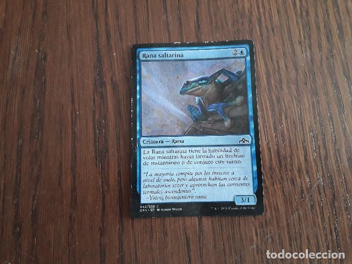 carta magic the gathering, deckmaster. Rana saltarina, 042/259, año 2018