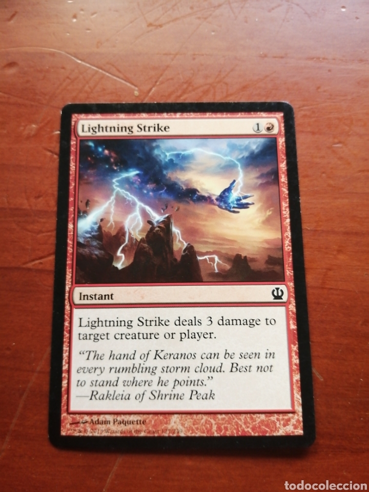 TARJETA CROMO CARTA CARD MAGIC THE GATHERING DECKMASTER LIGHTNING STRIKE