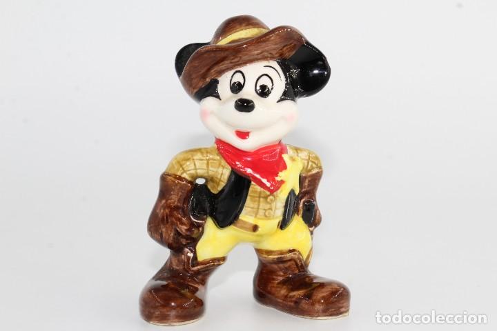 WALT DISNEY MICKEY MOUSE PORCELANA SHERIFF VAQUERO MADE IN JAPAN