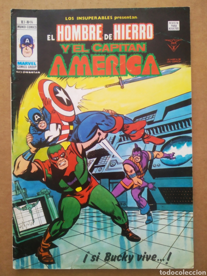 Los Insuperables Presentan El Hombre de Hierro y El Capitán América v.1 n°13 (Vértice/Mundi, 1978).