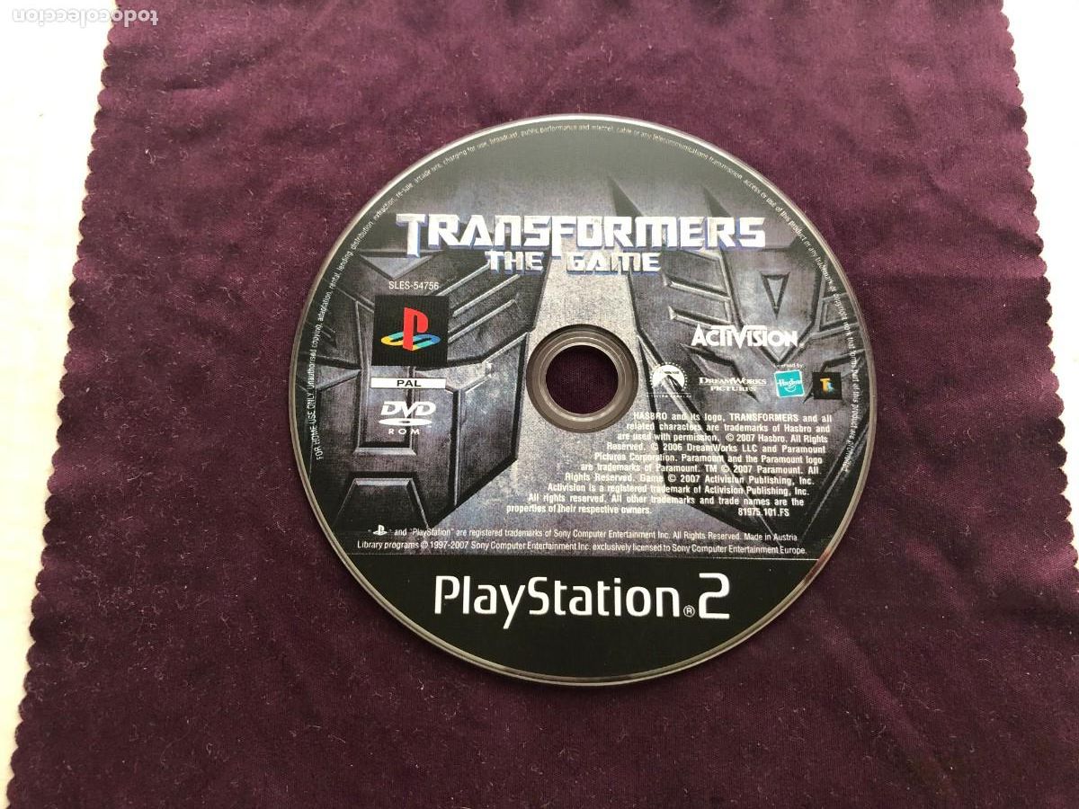 TRANSFORMERS THE GAME - PS2 PLAYSTATION 2 PLAY STATION TWO KREATEN