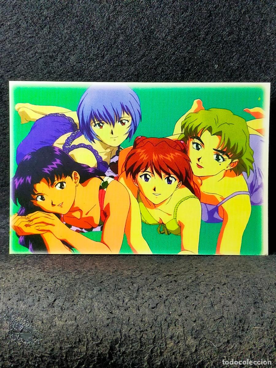 Postal n° 14 Manga/Anime Evangelion Death Rebirth Asuka Langley Rei Ayanami M. Katsuragi R. Akagi