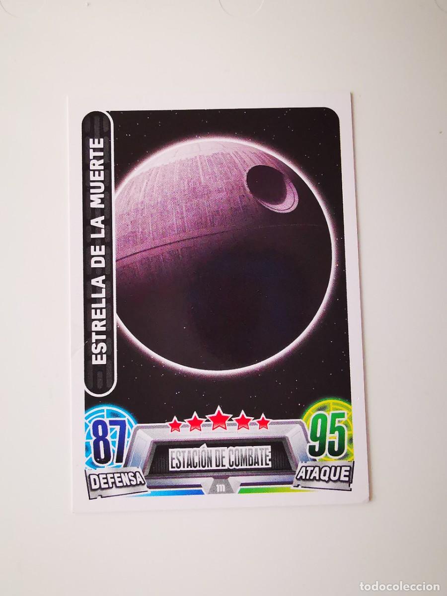 CROMO DISNEY TRADING CARD CARREFOUR STAR WARS TOPPS FORCE ATTAX HEROES VILLANOS 111 ESTRELLA MUERTE
