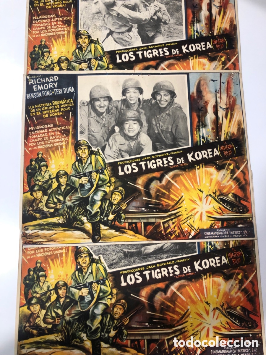 3 fotocromos mexicanos los tigres de korea infierno rojo richard emory benson fong