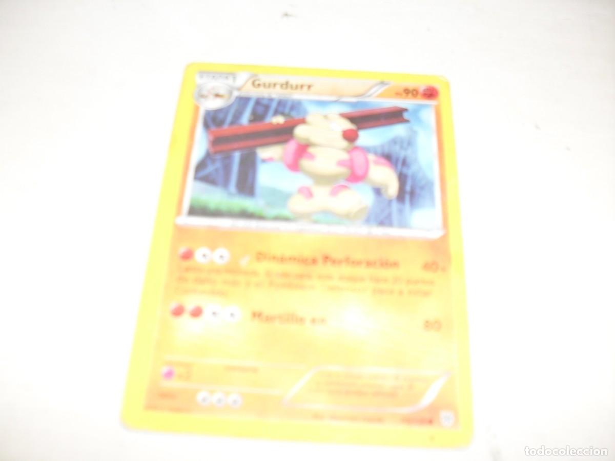 CARTAS POKEMON: GURDURR Nº90,POKEMON EDICIONES,AÑO 2016.BUEN ESTADO.