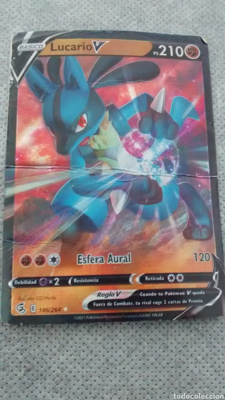 CARTA POKEMON BASICA LUCARIO 2021