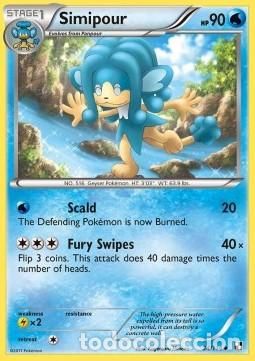 Carta pokemon Simipour (BLW 34)-Nero e Bianco-U - lingua ITA-condizione GD - Pokemon