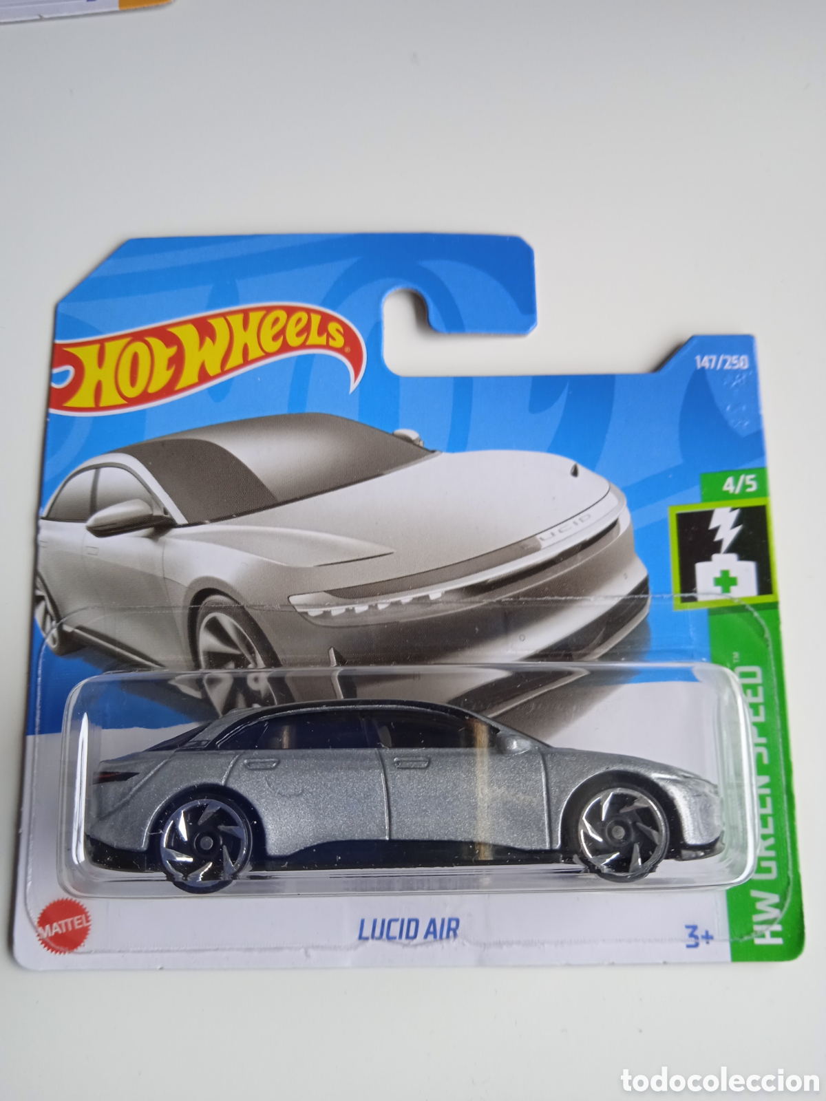HOT WHEELS LUCID AIR GRIS.