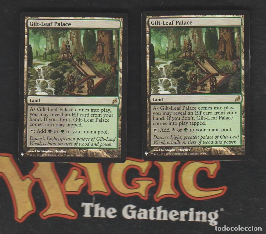 MAGIC THE GATHERING : PAREJA , PALACIO DE HOJAS DORADAS ( TIERRA PARA ELFO )