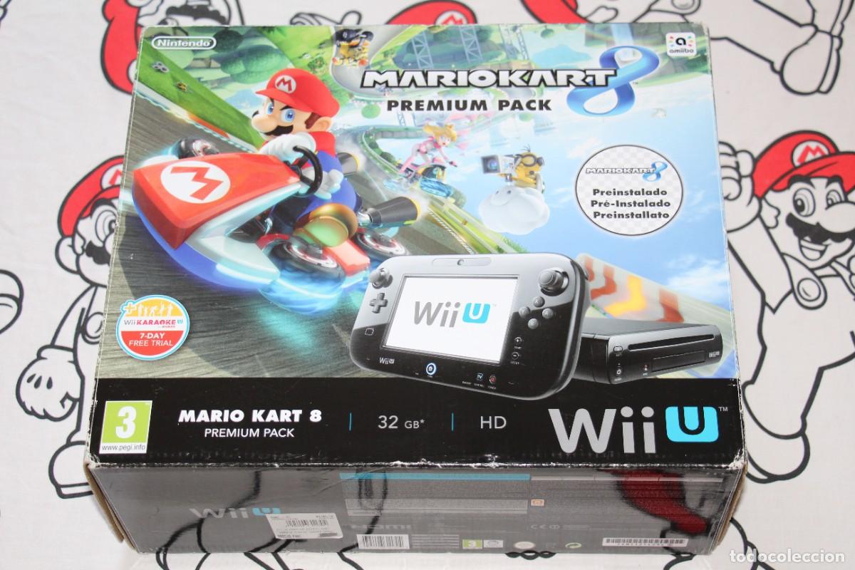 CONSOLA NINTENDO WII U NEGRA MARIO KART 8 PREMIUM PACK