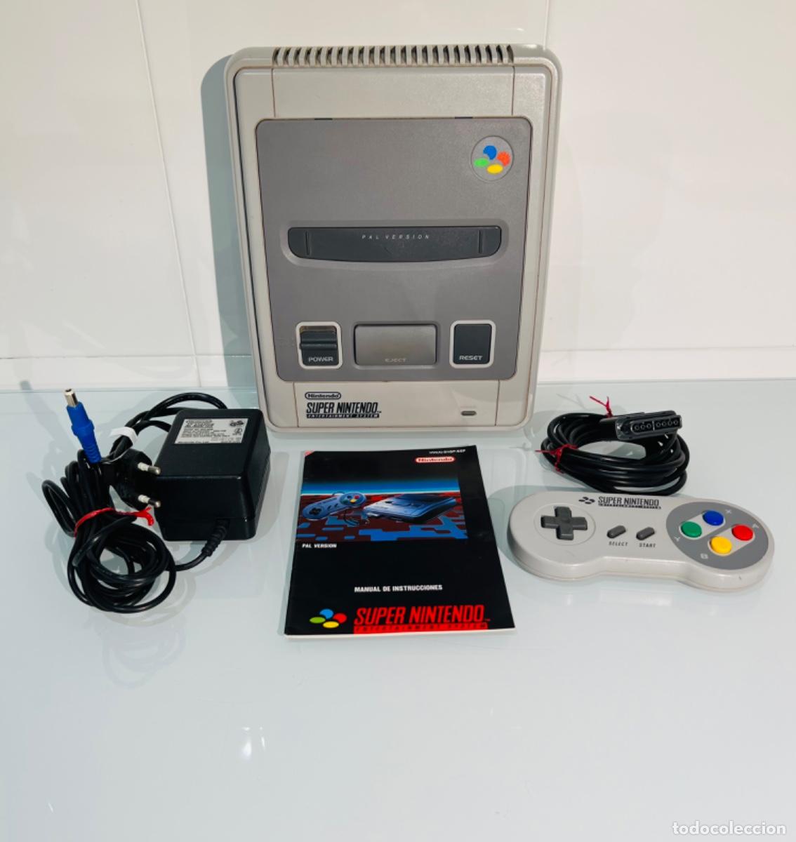 Super Nintendo SNES. Consola, mando, cable transformador, manual. ERBE. 1992.