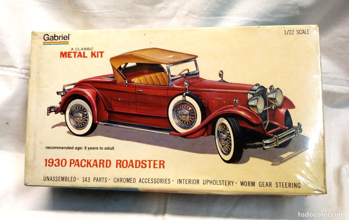 1930 Packard Roadster años 60 Metal Kit de Gabriel Esc 1/22, a estrenar resto Tienda
