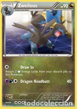 Carta pokemon Zweilous (DRX 96)-Stirpe dei Draghi-U - lingua ITA-condizione EX - Pokemon