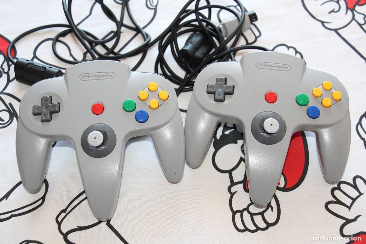 NINTENDO 64 N64 LOTE 2 MANDOS CON PROBLEMA EN STICK BUEN ESTADO