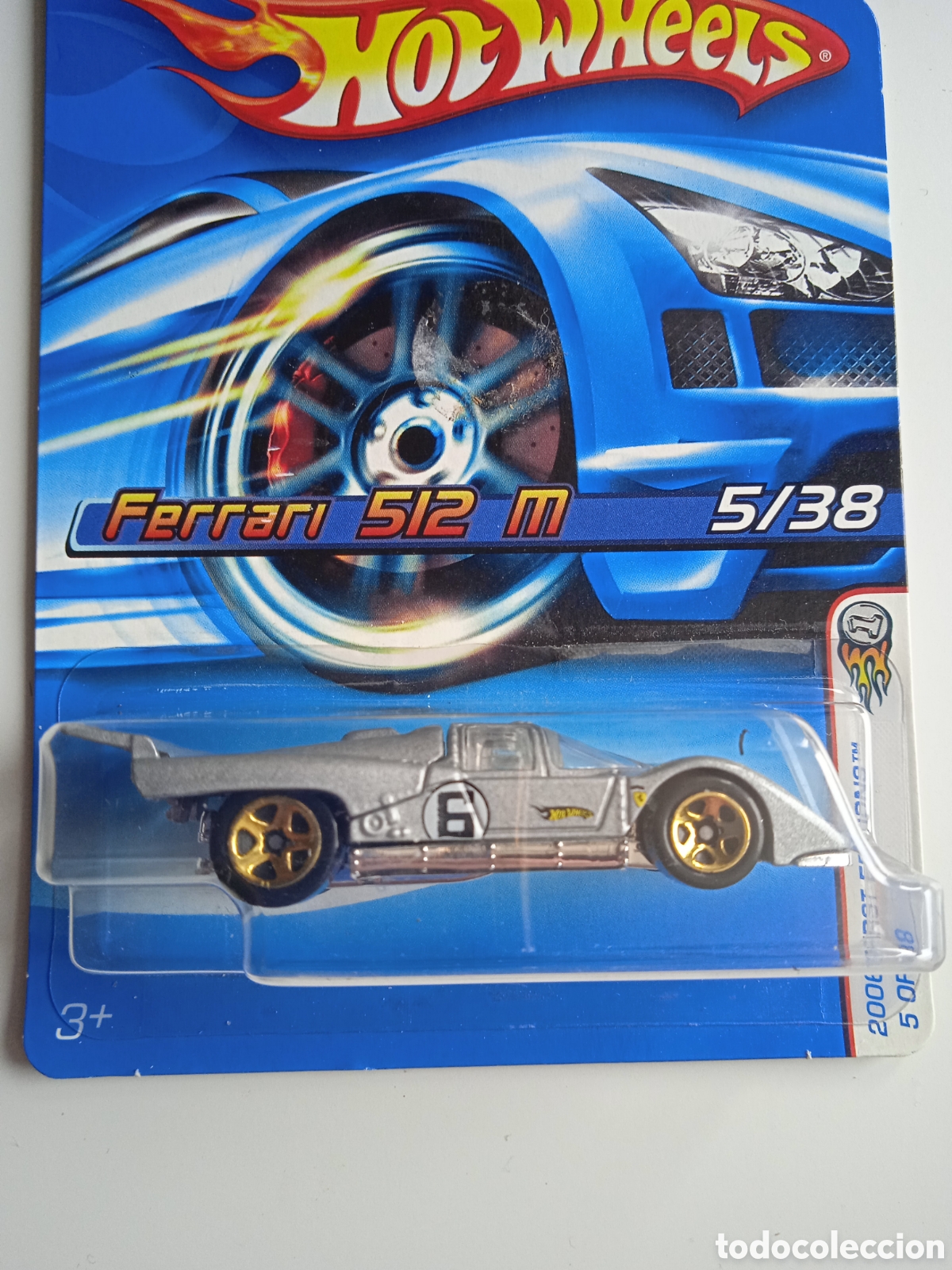 HOT WHEELS FERRARI 512M PLATEADO. HOTWHEELS 1/64 FERRARI 2006.