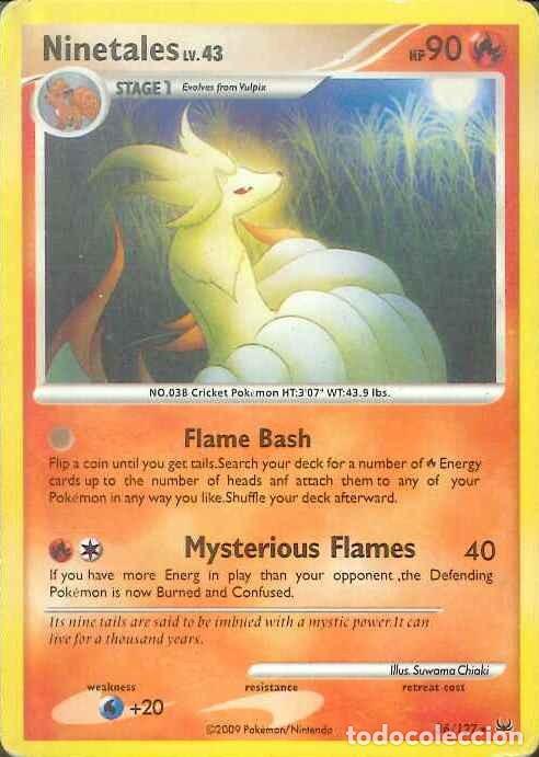 CARTA - CARD - TARJETA - POKEMON - NINETALES