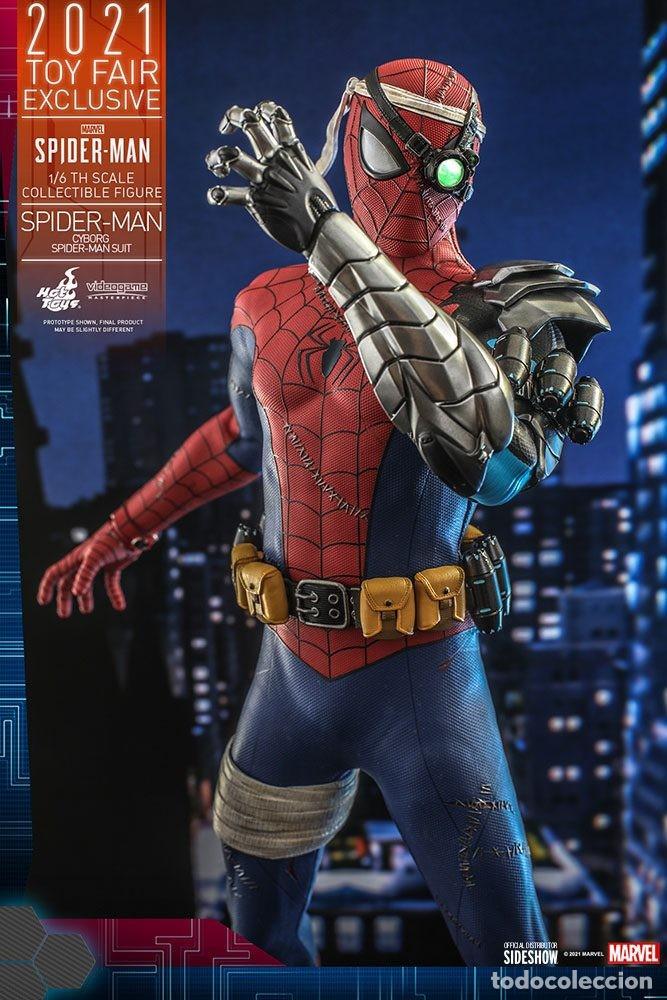 Figura Spiderman Cyborg Suit Videojuego Toy Fair 2021 Exclusive Hot Toys