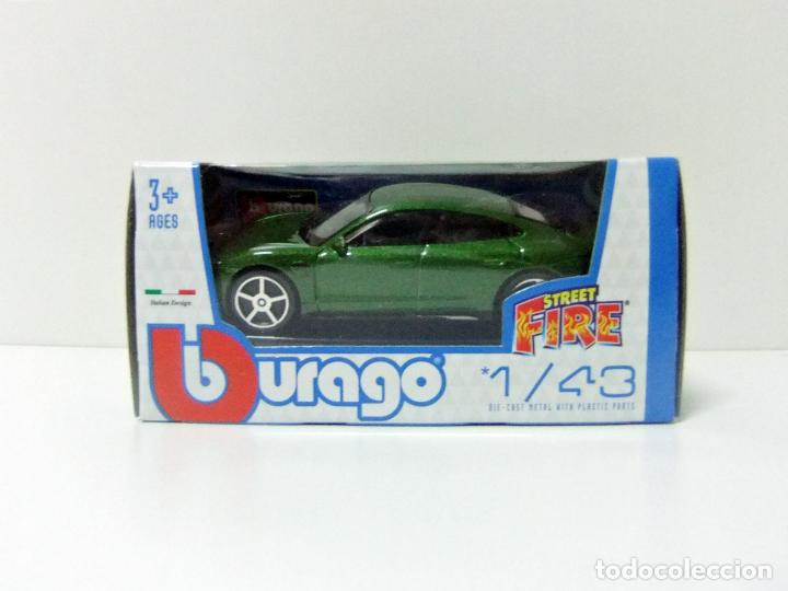 PORSCHE TAYCAN TURBO S - BURAGO BBURAGO STREET FIRE ESCALA 1:43 - COCHE ELÉCTRICO LUJO ELECTRIC CAR