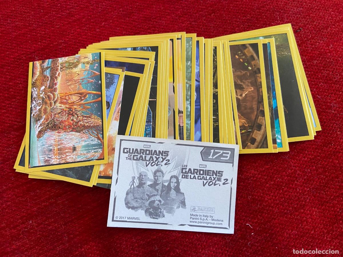 LOTE 58 CROMOS GUARDIANES DE LA GALAXIA VOL. 2 SIN PEGAR NUNCA PEGADOS PIDE TUS FALTAS