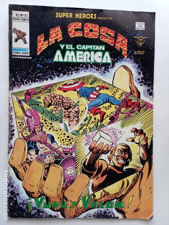 VÉRTICE Vº 2 Nº 104 - SUPER HÉROES - LA COSA Y EL CAPITÁN AMÉRICA
