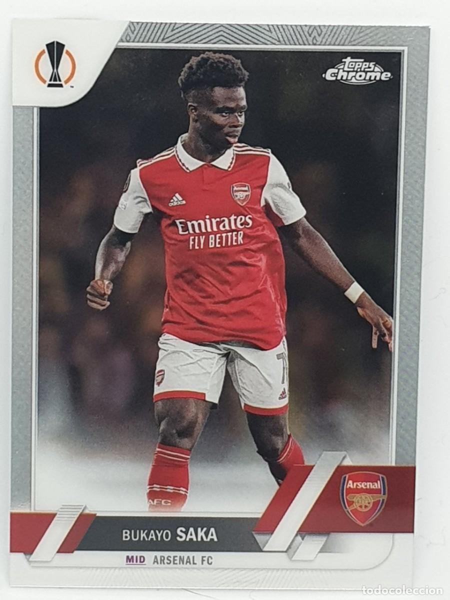 VETERAN #25 BUKAYO SAKA (Arsenal) - TOPPS Chrome UEFA Clubs Competition 2022/23