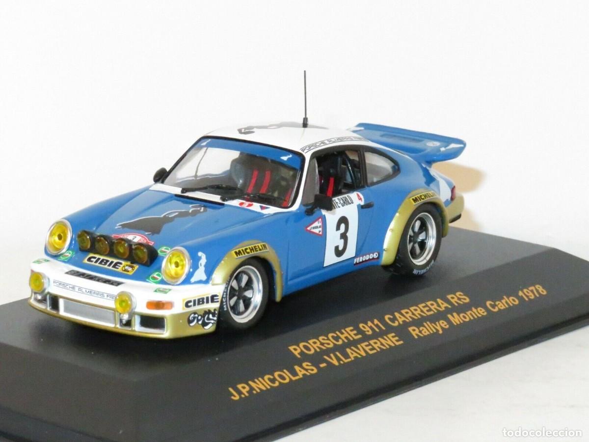 Coche rally Porsche 911 Carrera RS - Ganador Rallye Monte Carlo 1978 - Nicolas y Laverne (Esc. 1:43)