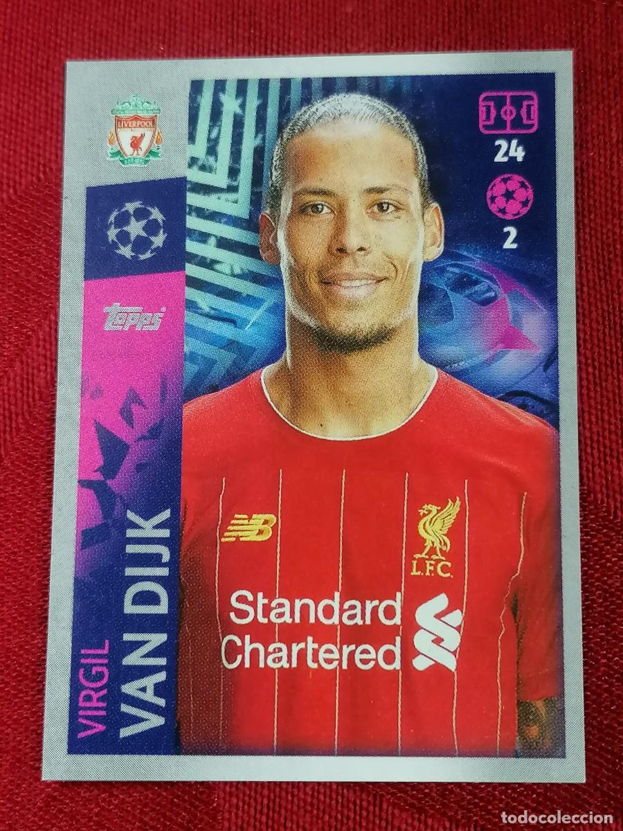 276 VIRGIL VAN DIJK LIVERPOOL UEFA CHAMPIONS LEAGUE 2019 2020 TOPPS STICKER SIN PEGAR