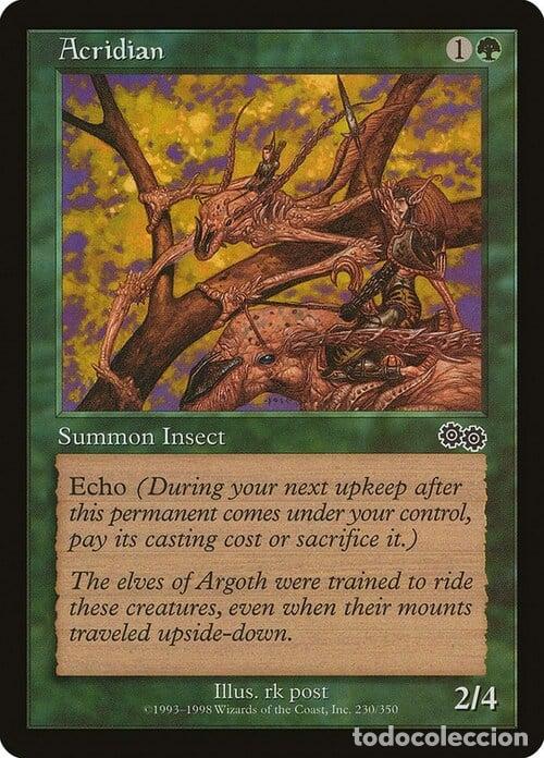 Carta MTG-Acridian-Saga di Urza-EN-LP-Uncommon - Magic the gathering