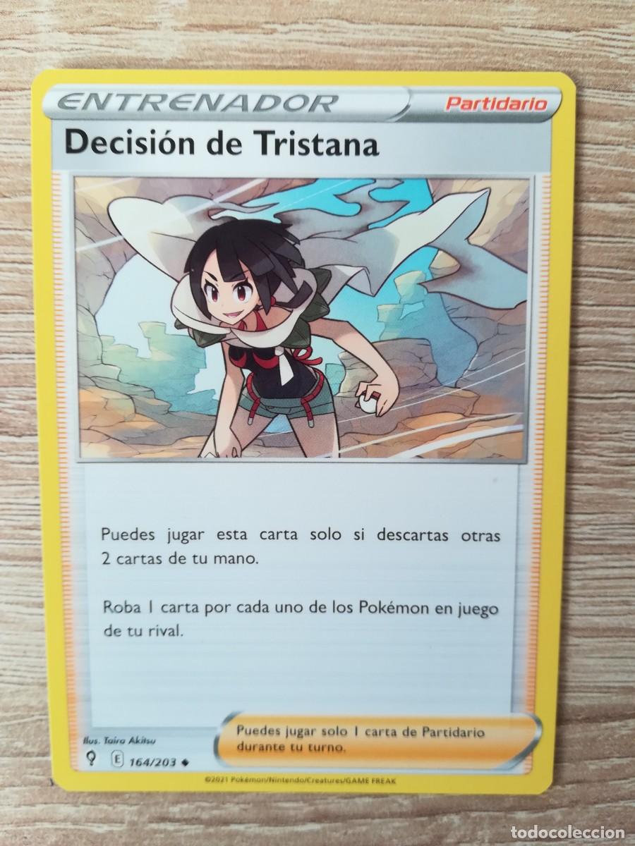 DECISIÓN DE TRISTANA Nº 164/203 -CARTA POKÉMON-ESPADA Y ESCUDO (TCG) CIELOS EVOLUT.-ENTRENADOR-2021.