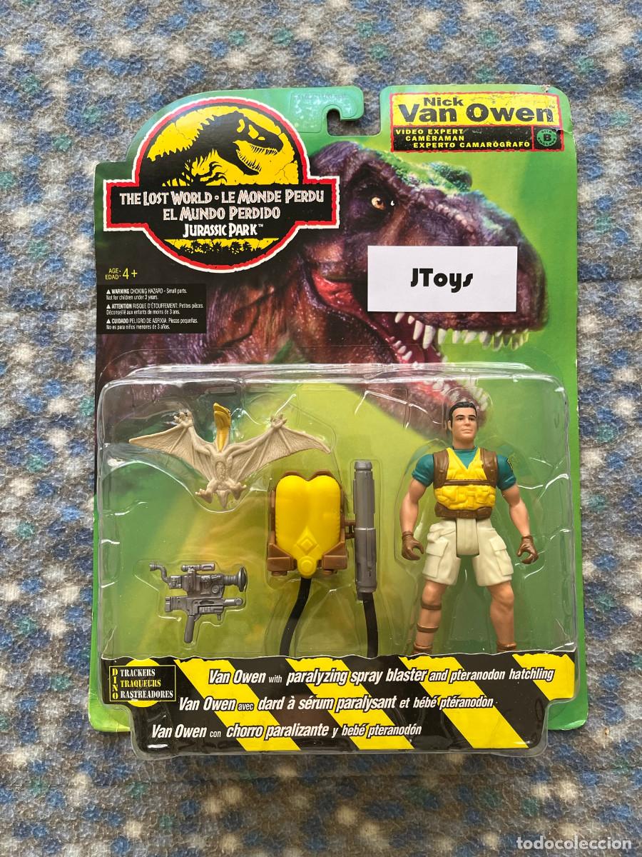 1996 (KENNER) JURASSIC PARK: NICK VAN OWEN + DINOSAURIO PTERANODON / NUEVO - (MOC) - DINOSAURIOS