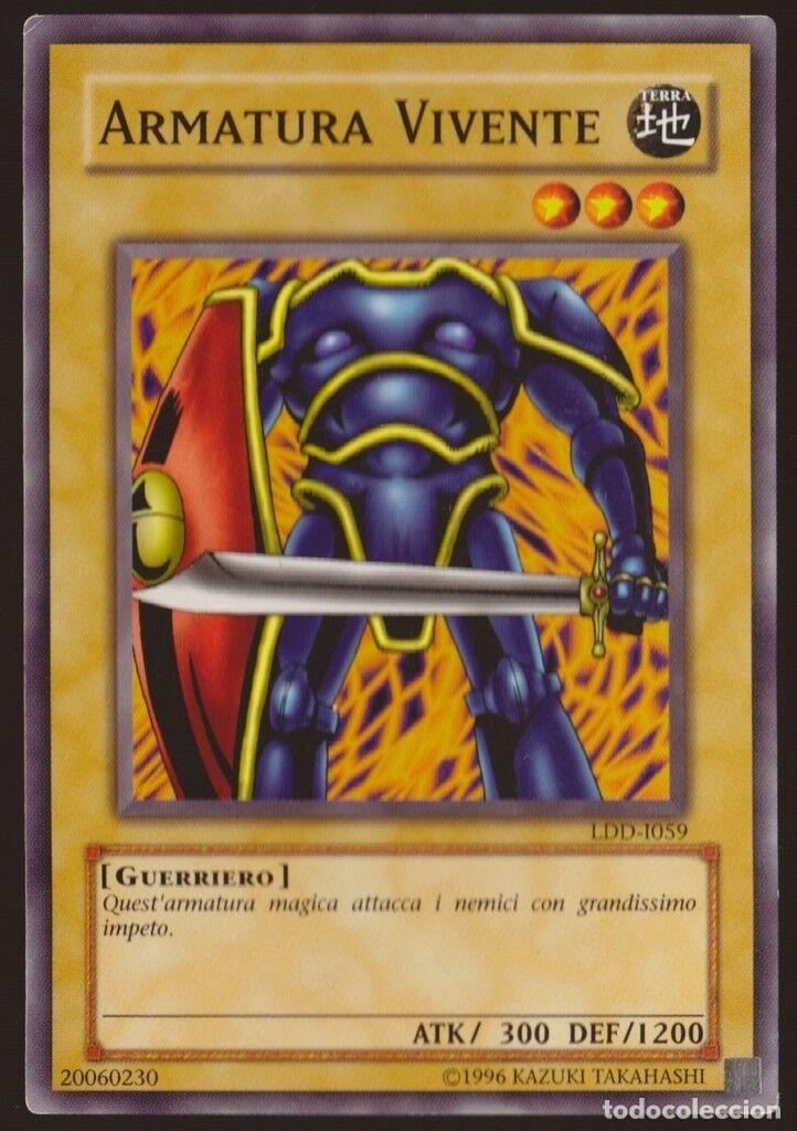 Carta YUGIOH-Armatura Vivente (V.1)-La Leggenda del Drago Bianco Occhi Blu-ITA-LP-Common - Konami