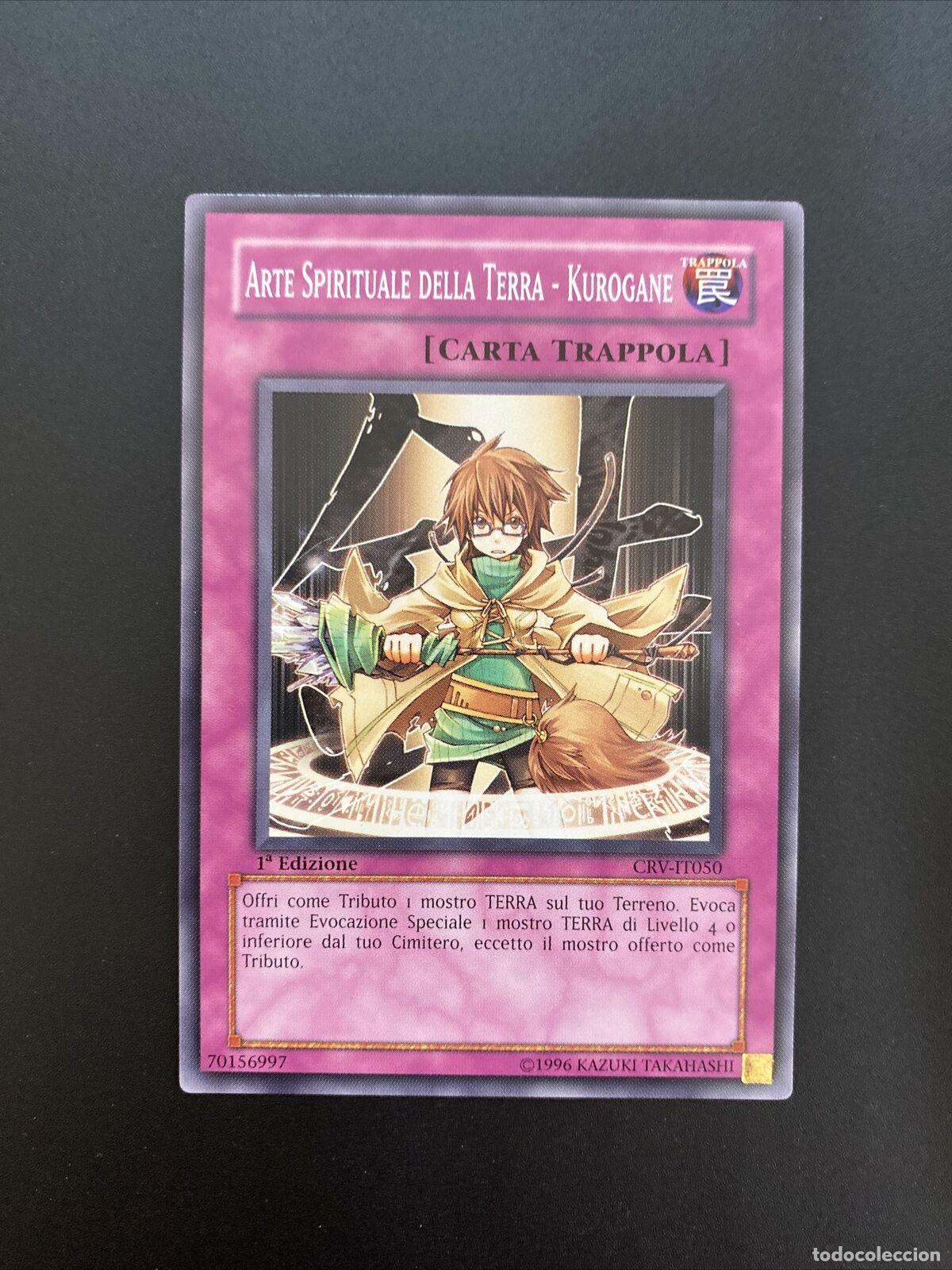 Carta YUGIOH-Arte Spirituale della Terra - Kurogane-CRV-ITA-EX-Common - Konami