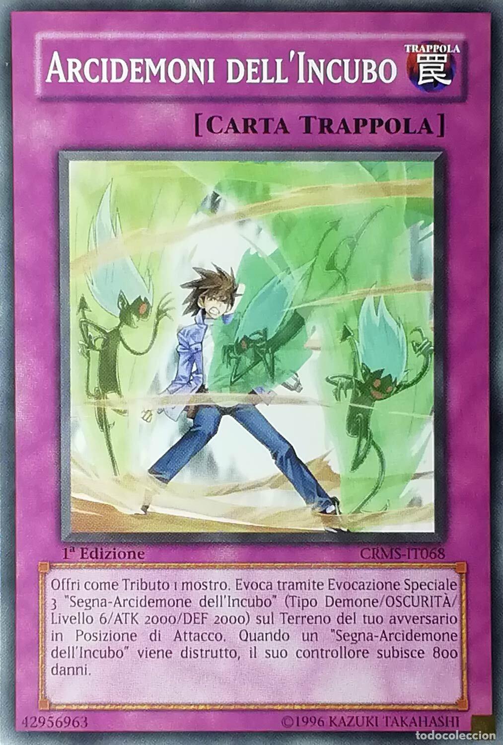 Carta YUGIOH-Arcidemoni dell'Incubo-CRMS-ITA-EX-Common 1.Ed - Konami
