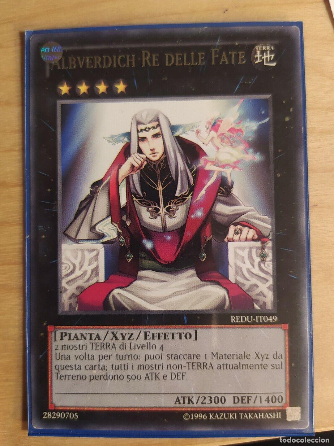 Carta YUGIOH-Albverdich Re delle Fate-REDU-ITA-Good-Rare - Konami